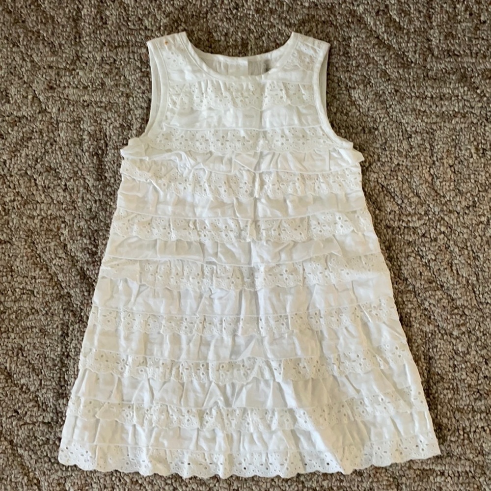 Girls White lacy dress
